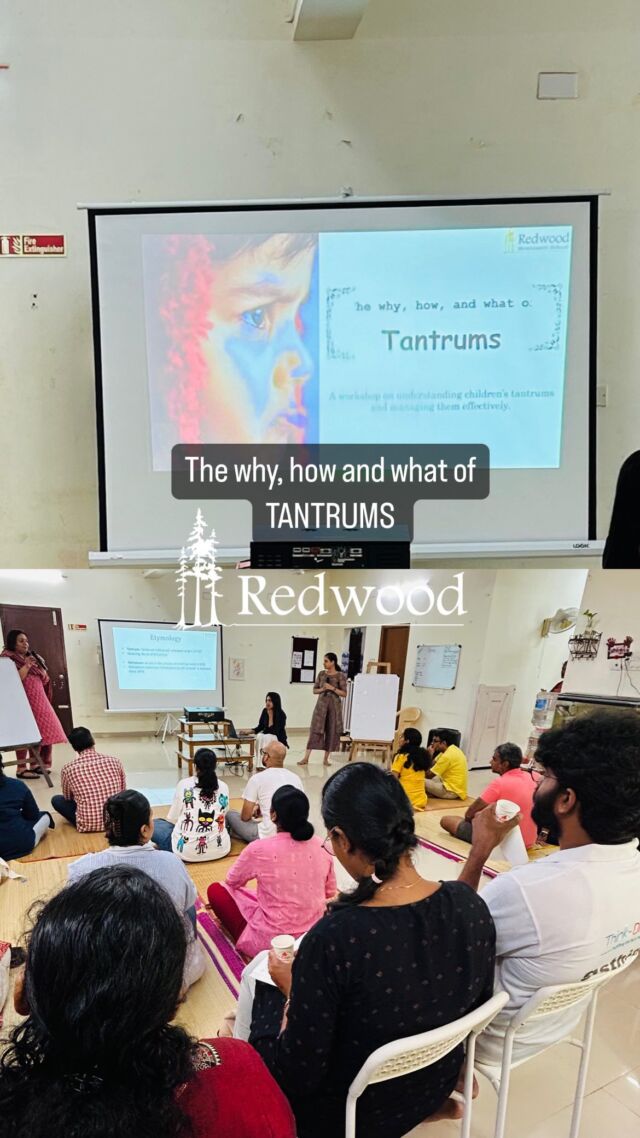 The why, how and what of TANTRUMS workshop at Redwood.
.
.
Speakers @madhuravisweswaran @madhurafied @aishwarya_janarthanan 
.
.
.
#workshop #montessorischool #chennaischool #montessoriactivity #chennaiworkshop #toddlertantrums #tantrums